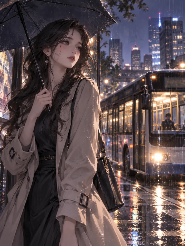 漫剧：大小姐的末班车 · 原创概念配图